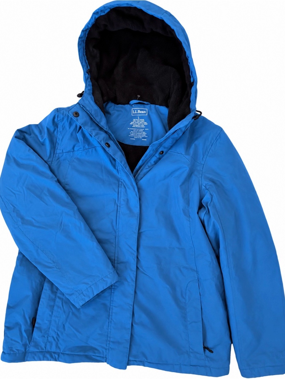 L.L. Bean Blue Hooded Ski Jacket